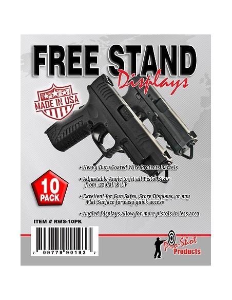 PRO SHOT PISTOL FREE-STAND DISPLAY 10 PACK PRO SHOT PISTOL FREE-STAND DISPLAY 10 PACK