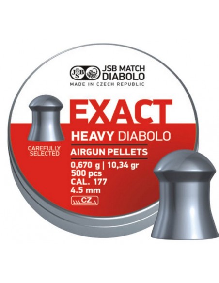 JSB EXACT HEAVY DIABOLO 4,52MM 500PZ.