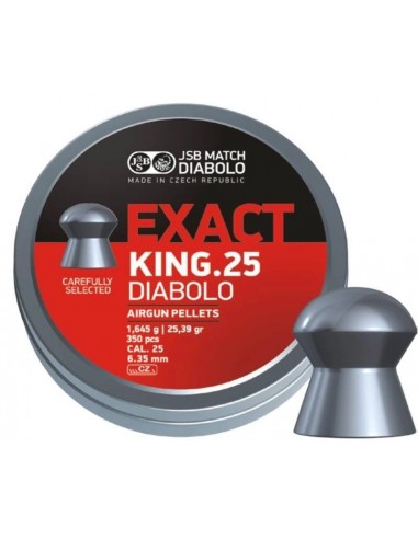 JSB EXACT KING .25 DIABOLO 6,35MM 350PCS.