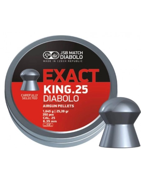 JSB EXACT KING .25 DIABOLO 6,35MM 350STK.