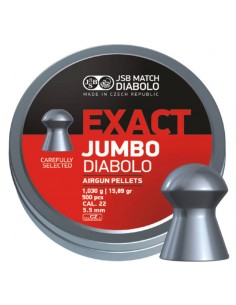 JSB EXACT JUMBO DIABOLO 5,5MM 500PZ.