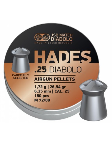 JSB HADES .25 DIABOLO 6,35MM 150PCS.