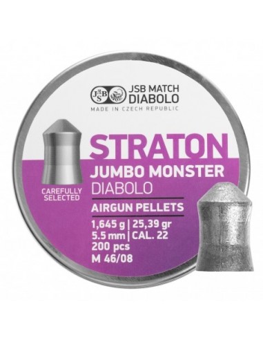 JSB STRATON JUMBO MONSTER DIABOLO 5,51MM 200PCS.