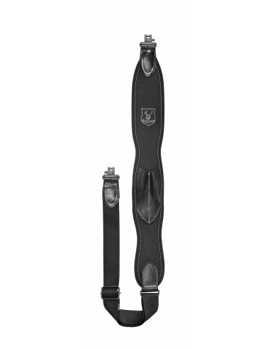 RISERVA LEATHER RIFLE SLING WITH CARBON FIBER PATTERN TYPE B R2133
