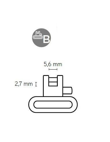 RISERVA TRACOLLA PER CARABINA IN PELLE EFFETTO CARBONIO TIPO B R2133