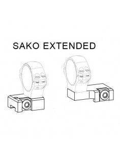 SAKO OPTILOCK MOUNTS FOR EXTENDED RINGS AZ IV-V SS 2