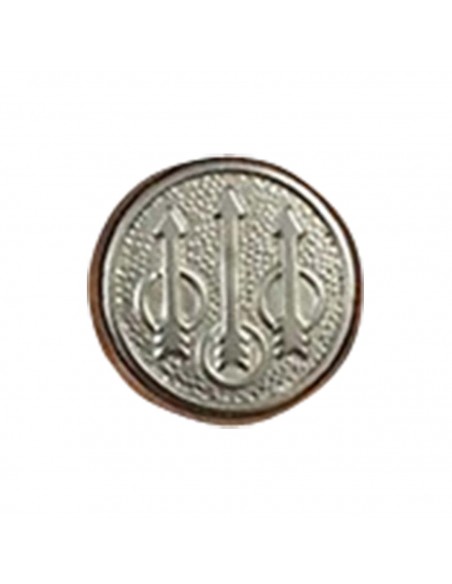 BERETTA LOGO PLATE "TRIDENT" NICKELED