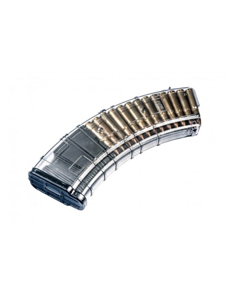 PUFGUN MAGAZINE 30 ROUNDS FOR AK/SAIGA CAL. 7,62X39MM TRANSPARENT PUFGUN MAGAZINE 30 ROUNDS FOR AK/SAIGA CAL. 7,62X39MM TRANSPARENT