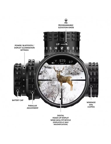 BURRIS OTTICA VERACITY PH 4-20X50 FFP RETICOLO C4 WIND MOA