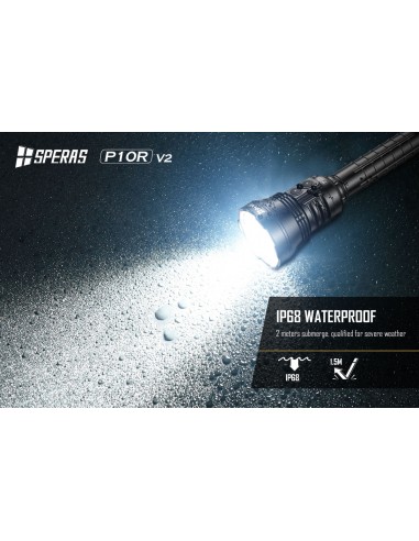 SPERAS TORCIA RICARICABILE P10R V2 10000LM SPERAS TORCIA RICARICABILE P10R V2 10000LM