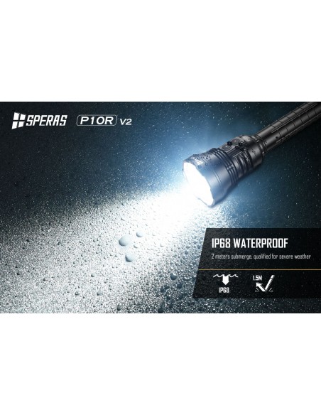 SPERAS TORCIA RICARICABILE P10R V2 10000LM SPERAS TORCIA RICARICABILE P10R V2 10000LM