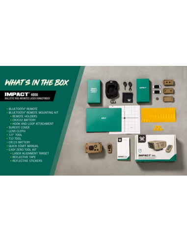 VORTEX IMPACT 4000 BALLISTISCHER LASER-ENTFERNUNGSMESSER FÜR PICATINNY-RAILS