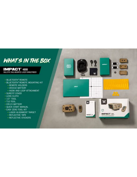 VORTEX IMPACT 4000 BALLISTISCHER LASER-ENTFERNUNGSMESSER FÜR PICATINNY-RAILS