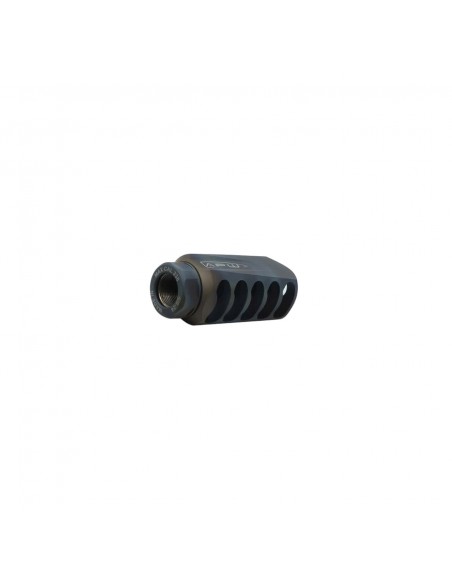 AXIS P.W. MUZZLE BRAKE TITANIUM RAPTOR 5/8-24 SATIN AXIS P.W. MUZZLE BRAKE TITANIUM RAPTOR 5/8-24 SATIN
