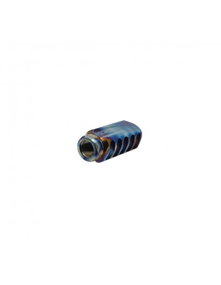 AXIS P.W. MUZZLE BRAKE TITANIUM RAPTOR 5/8-24 POLISH AXIS P.W. MUZZLE BRAKE TITANIUM RAPTOR 5/8-24 POLISH