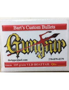 BART'S BULLETS CAL. 6MM GUNGNIR VLD 105GR 500PCS.