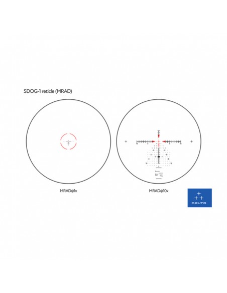 DELTA SCOPE STRYKER HD 1-10X28 SDOG-1 (MRAD) DELTA SCOPE STRYKER HD 1-10X28 SDOG-1 (MRAD)