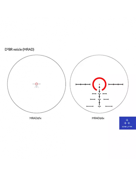 DELTA OTTICA HORNET 1-6X24 D2BR (BDC)
