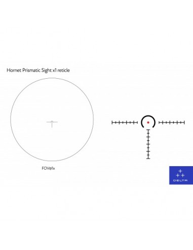 DELTA RED DOTS HORNET PRISMATIC SIGHT X1 DELTA RED DOTS HORNET PRISMATIC SIGHT X1