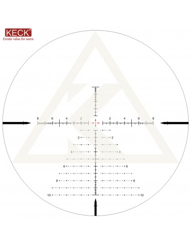 KECK SCOPE G SERIES 3-18X50 FFP 34MM ILLUMINATED RETICLE