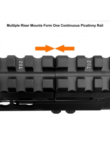 UTG SUPER SLIM PICATINNY RISER MOUNT 0.75" 13-SLOT UTG SUPER SLIM PICATINNY RISER MOUNT 0.75" 13-SLOT