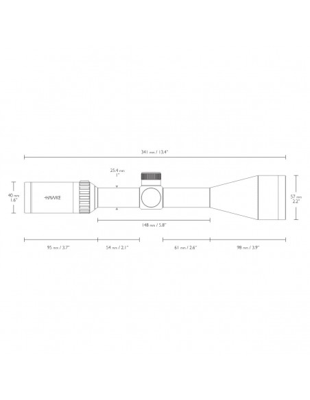 HAWKE VANTAGE RIMFIRE IR 3-9X40 22LR HV HAWKE VANTAGE RIMFIRE IR 3-9X40 22LR HV