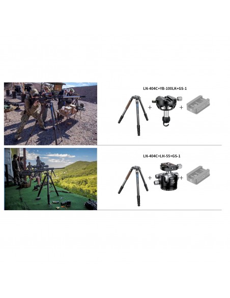 LEOFOTO KIT STATIV LN-404C+YB-100LK+GS-1