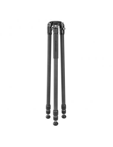 Omegon Treppiede PRO Carbonio 40mm - Altezza Max 190cm, Carico 50kg, Con Borsa - Per Fotocamere, Binocoli E Ottiche Pesanti