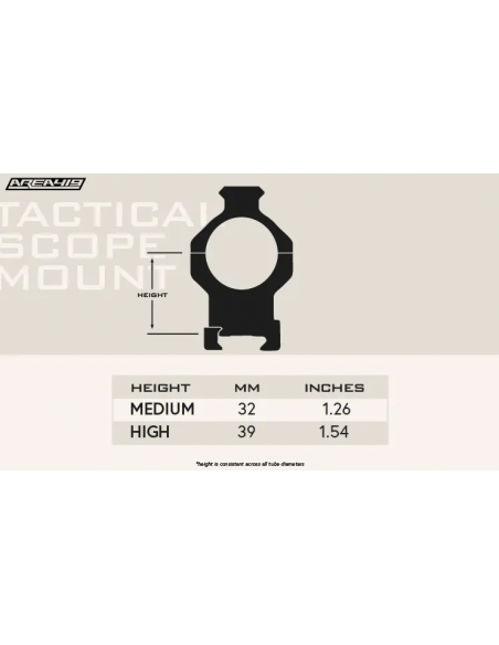 AREA 419 TACTICAL ONE PIECE SCOPE MOUNT 34MM/1.26" (32MM) AREA 419 TACTICAL ONE PIECE SCOPE MOUNT 34MM/1.26" (32MM)