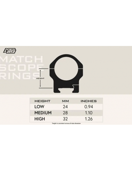 AREA 419 MATCH RIFLE SCOPE RING D. 34MM H. 32MM AREA 419 MATCH RIFLE SCOPE RING D. 34MM H. 32MM