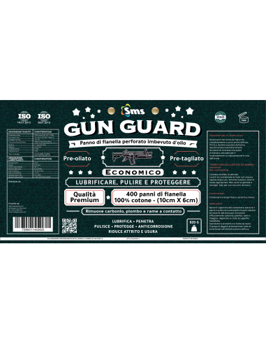 GUN GUARD PERFORIERTES ÖLGETläNKTES FLANELLTUCH | ARMERIA REGINA