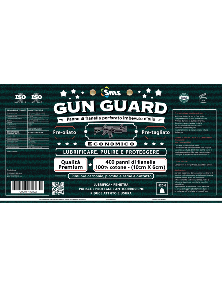 GUN GUARD PERFORIERTES ÖLGETläNKTES FLANELLTUCH | ARMERIA REGINA