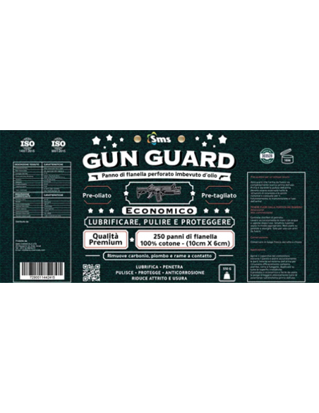 SMS GUN GUARD PERFORATED OIL-SOAKED FLANNEL CLOTH SMS GUN GUARD PERFORATED OIL-SOAKED FLANNEL CLOTH