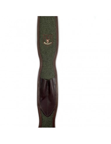 RISERVA ADJUSTABLE RIFLE SLING WITH BULLET HOLDER AND LODEN IN LEATHER R2060B RISERVA ADJUSTABLE RIFLE SLING WITH BULLET HOLDER AND LODEN IN LEATHER R2060B