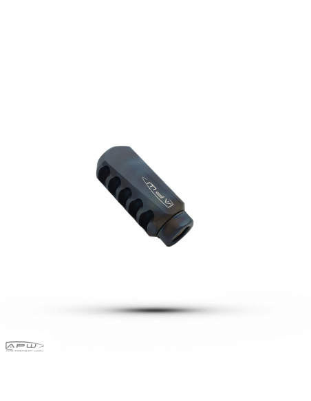 AXIS PRECISION WORX TITANIUM MUZZLE BRAKE RAPTOR MONSTER M18X1 SATIN AXIS PRECISION WORX TITANIUM MUZZLE BRAKE RAPTOR MONSTER M18X1 SATIN