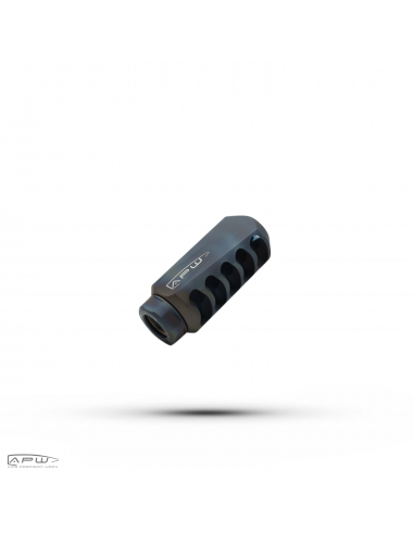 AXIS PRECISION WORX TITANIUM MUZZLE BRAKE RAPTOR MONSTER M18X1 SATIN AXIS PRECISION WORX TITANIUM MUZZLE BRAKE RAPTOR MONSTER M18X1 SATIN