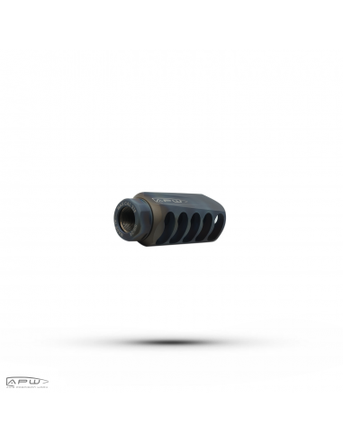 AXIS PRECISION WORX TITANIUM MUZZLE BRAKE RAPTOR MONSTER M18X1 SATIN AXIS PRECISION WORX TITANIUM MUZZLE BRAKE RAPTOR MONSTER M18X1 SATIN