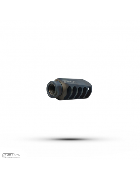 AXIS PRECISION WORX TITANIUM MUZZLE BRAKE RAPTOR MONSTER M18X1 SATIN AXIS PRECISION WORX TITANIUM MUZZLE BRAKE RAPTOR MONSTER M18X1 SATIN