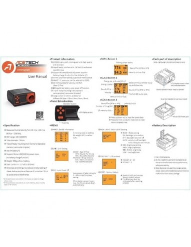 ACETECH AC5000 AIRSOFT CHRONOGRAPH ACETECH AC5000 AIRSOFT CHRONOGRAPH