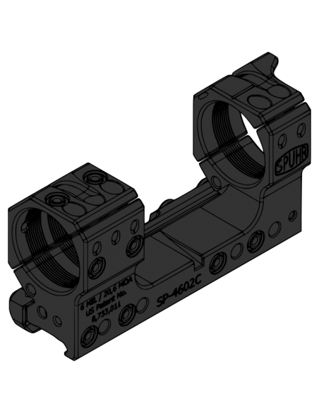 SPUHR PICATINNY ZFERNROHR MONTAGE Ø34MM 6MIL/20,6 MOA H38 SPUHR PICATINNY ZFERNROHR MONTAGE Ø34MM 6MIL/20,6 MOA H38