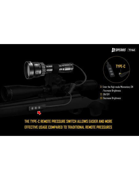 TORCIA ELETTRICA DA CACCIA SPERA TH4 4-IN-1 TORCIA ELETTRICA DA CACCIA SPERA TH4 4-IN-1