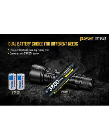 SPERAS PROFESSIONAL TACTICAL POLICE FLASHLIGHT EST PLUS 1600lm 726m SPERAS PROFESSIONAL TACTICAL POLICE FLASHLIGHT EST PLUS 1600lm 726m