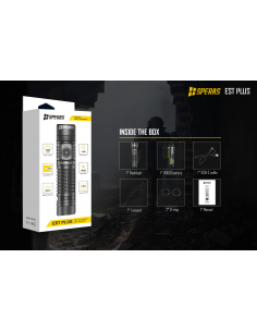 SPERAS PROFESSIONAL TACTICAL POLICE FLASHLIGHT EST PLUS 1600lm 726m 2