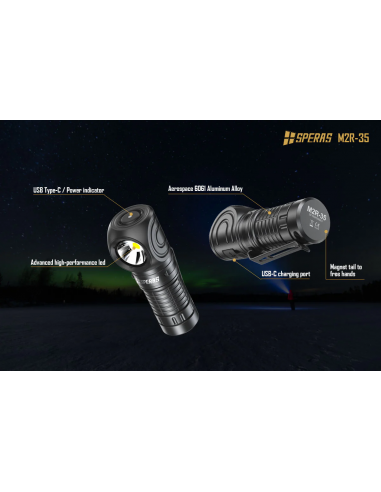 SPERAS M2R-35 RIGHT ANGLE FLASHLIGHT SPERAS M2R-35 RIGHT ANGLE FLASHLIGHT