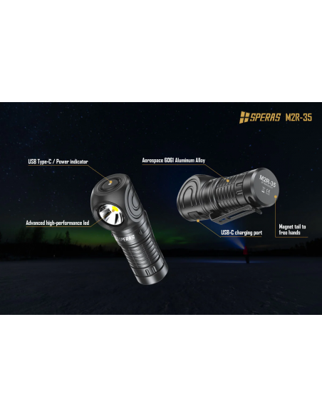 SPERAS M2R-35 RIGHT ANGLE FLASHLIGHT SPERAS M2R-35 RIGHT ANGLE FLASHLIGHT