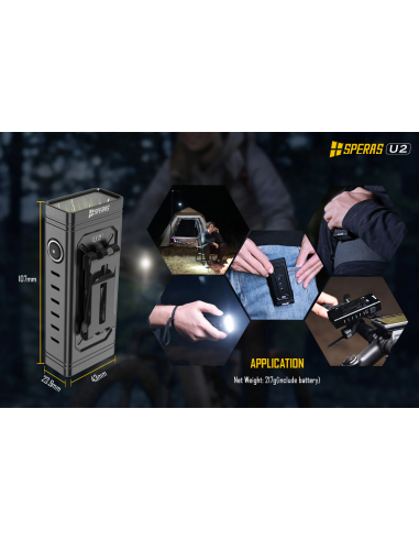 SPERAS U2 TORCIA CON CONTROLLO WIRELESS SPERAS U2 TORCIA CON CONTROLLO WIRELESS