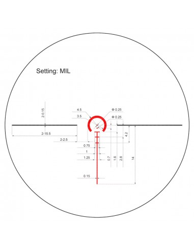 KECK VANGUARD RIFLESCOPE 1-6X24 SFPIR KECK VANGUARD RIFLESCOPE 1-6X24 SFPIR