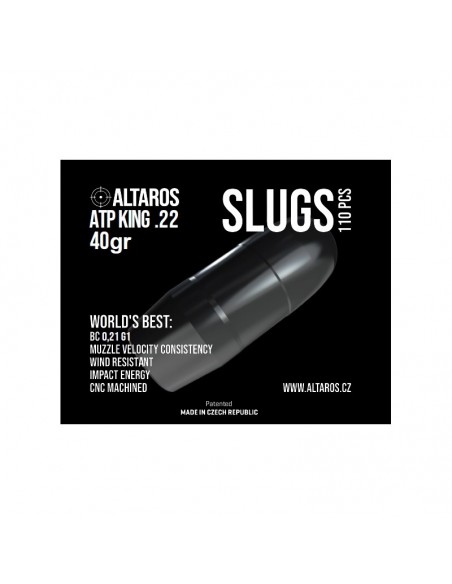ALTAROS SLUG PELLETS ATP KING 5.50 .22/5.5 40GR ALTAROS SLUG PELLETS ATP KING 5.50 .22/5.5 40GR