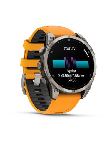 GARMIN OROLOGIO FENIX 8 47MM AMOLED SAPPHIRE SPARK ORANGE