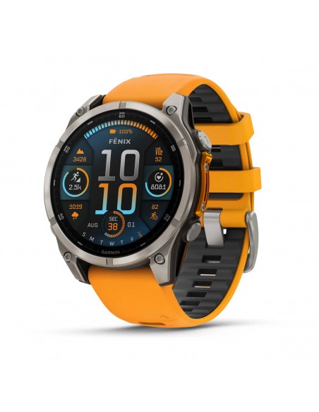 GARMIN FENIX 8 47MM AMOLED SAPHIR SPARK ORANGE UHR GARMIN FENIX 8 47MM AMOLED SAPHIR SPARK ORANGE UHR